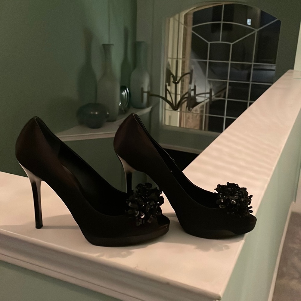 An inviting pair of black shoes